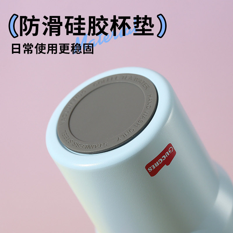 GUCGRES巨无霸保温杯大容量吸管杯女高颜值水杯陶瓷覆层316冰霸杯图片