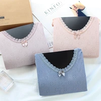 Shangniu show 7177 vòng cổ rắn màu phẳng sưởi ấm đồ lót nhiệt bộ quần áo mùa thu quần mùa thu quần đáy - Phù hợp với nóng lên những kiểu đồ bộ thu đông