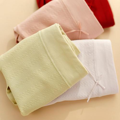 彩田纯棉大码女内裤高腰抑菌裆