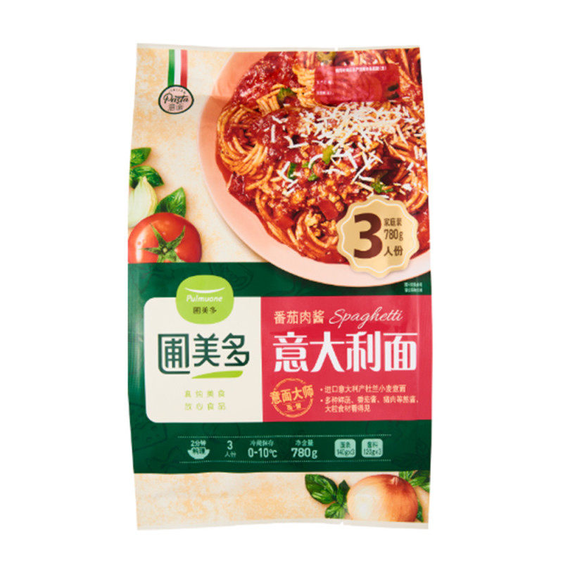 山姆 圃美多(pulmuone)番茄肉酱意大利面780g海鲜味芝士培根面