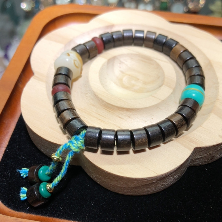 沉香木药片桶珠8*5手链文玩手串（金标056）(配鉴定证书),个性定制/设计服务/DIY,其它饰品定制,淘宝优惠券,粉丝福利购,淘宝优惠卷