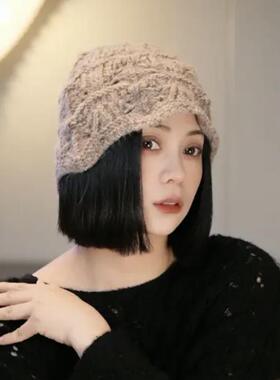 时尚薄款显脸小镂空花边针织日系