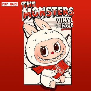 正版泡泡玛特拉布布三代可乐款labubu搪胶潮玩手办盲盒盲袋手办