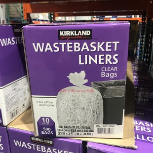 上海costco代购 500 开市客超市 美国产科克兰万用垃圾袋37.8升