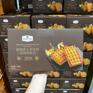 上海米粒山姆代购MM岩烤芝士华夫饼1080g烘烤糕点含30小包
