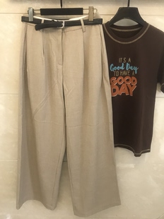 正品柚丁显瘦直筒裤 L 剪吊牌 腰围74 臀围128 裤长103