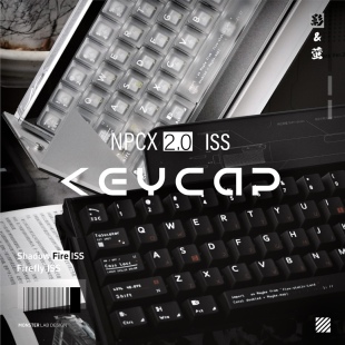 ISS NPCX2 黑白 PC雾面透光机械办公电竞磁轴键帽 ROG wooting QK
