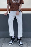 休闲百搭白色牛仔裤男士宽松直筒裤N23-P45，男装牛仔裤，电商B327
