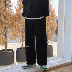 K003-P50~ 春款现货港风潮流宽松运动裤束脚休闲裤男针织卫裤控68图片