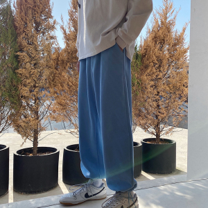 K003-P50~ 21/春款现货港风宽松运动裤束脚休闲裤男针织卫裤 控68图片