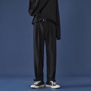直播款休闲裤西装裤男士潮流黑色显瘦裤子 XK02-P50图片
