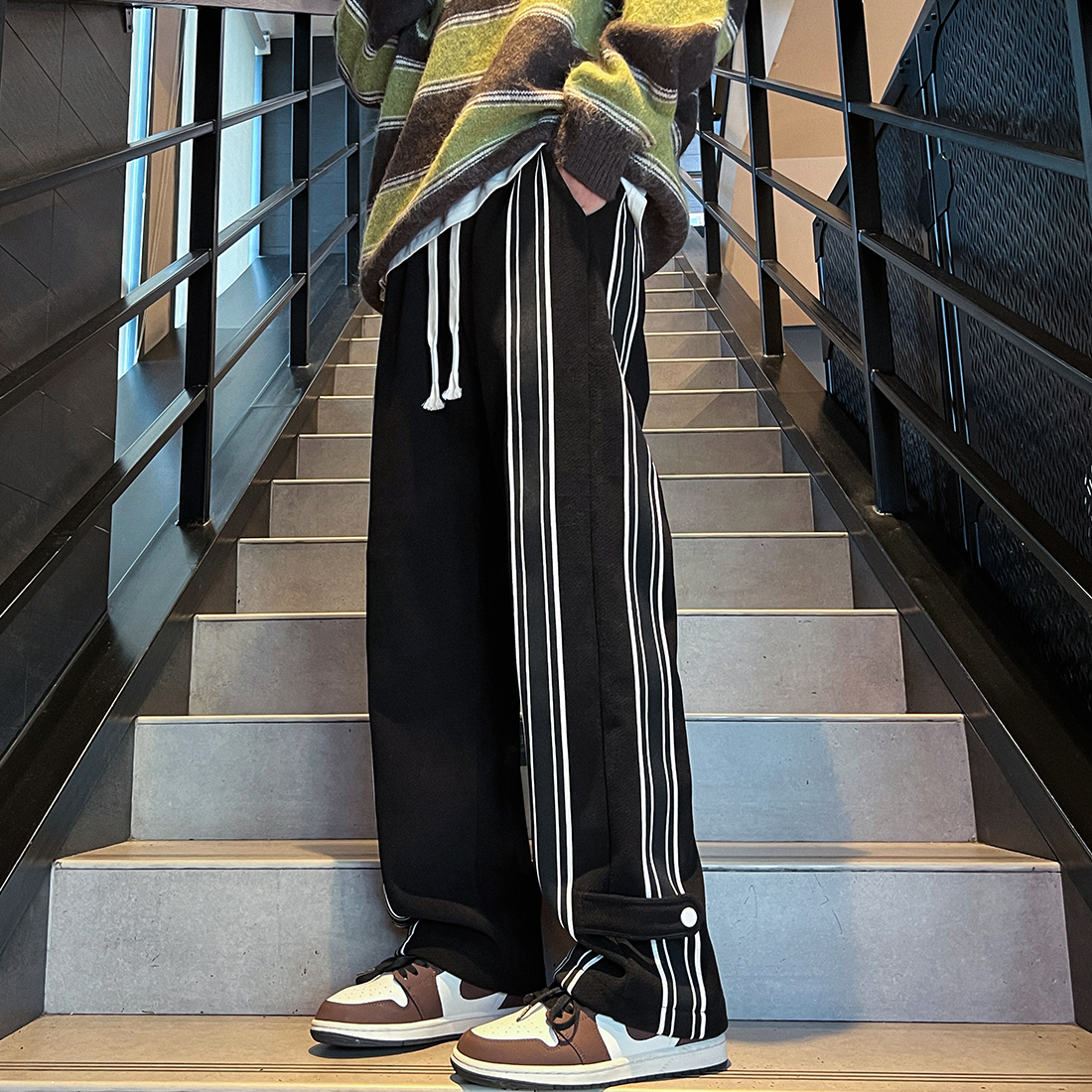 抖音针织卫裤重磅加绒休闲裤K58网店P60-直播P75-常规P60,男装休闲裤,电商B327