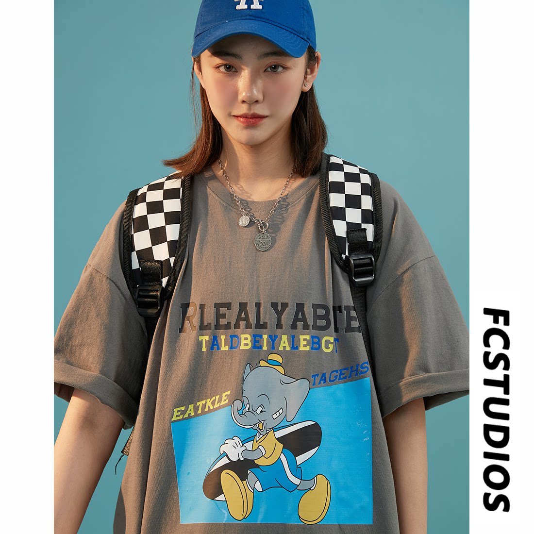 抖音直播200克港风男女中性短袖T恤休闲体恤T28-P25控38，男装T恤，电商B327