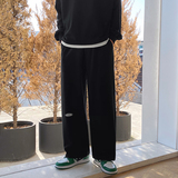 K003-P50~控68春款现货港风宽松运动裤束脚休闲裤男纯色卫裤，男装休闲裤，电商B327