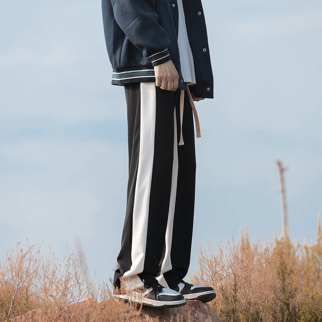 主推有扶持价格~K06-百分百聚酯纤维-S-5XL 宽松运动休闲裤卫裤图片