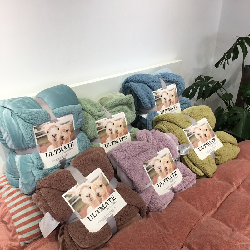 Sherpa Blanket quilt thickening winter double-deck Single student Flannel keep warm Coral sofa Blanketin the Bedclothes , Leisure blanket/Woolen blanket/Carpet  category - from Buy2taobao.com to provide professional Taobao agent buy service