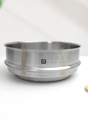 德国进口双立人Novaplus系列24cm不锈钢加高蒸笼蒸屉蒸格笼屉