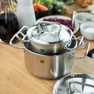 德国双立人原装进口Classic系列深烧锅汤锅炖锅双耳炖锅不锈钢