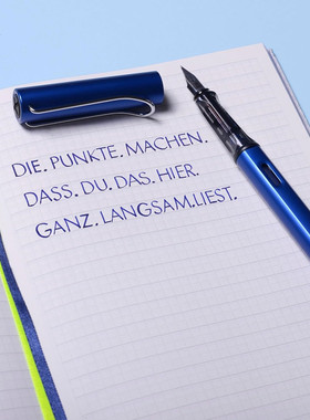 德国凌美AlStar恒星系列钢笔签字笔学生练字笔不锈钢明尖金属笔杆