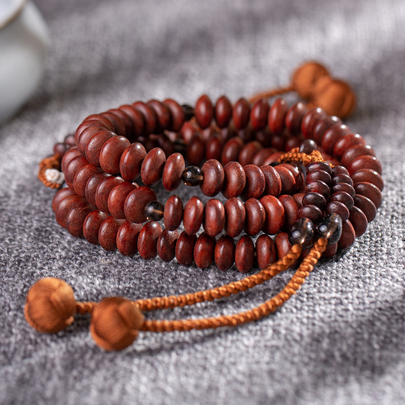 唐密真言宗阿阇黎持佛珠东密红檀紫檀日本檀木扁珠款108颗御念珠