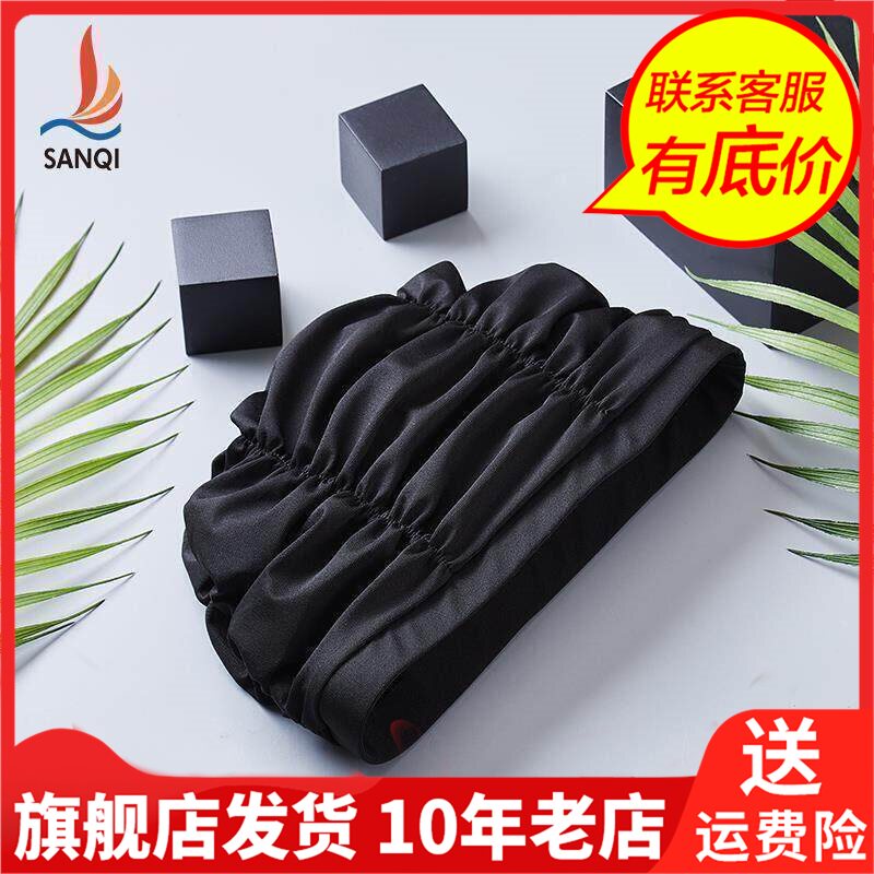 三奇新款游泳帽布女士款大号长发护耳舒适防水成人装备泡温泉用品