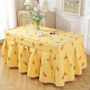 冬季烤火桌罩套长方形电炉罩加厚茶几罩烤火炉罩取暖桌套电暖桌布