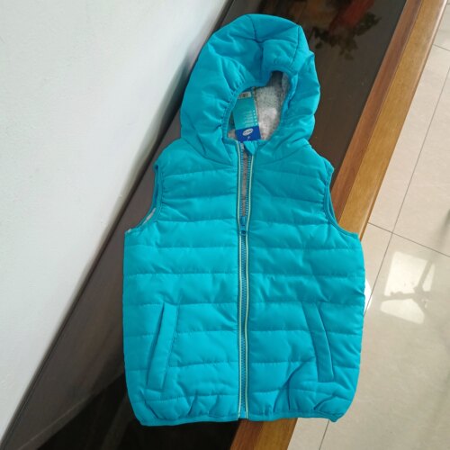 断码清仓捡漏～男童女童小童秋冬款夹棉马甲 连帽棉服外套100码