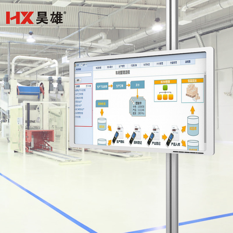 显示器挂架显示壁挂支架电脑架40铝挤型材料支架铝挤型材料上支架