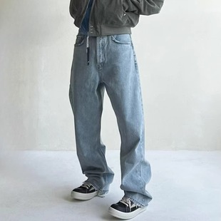 FIT宽松水洗牛仔长裤 ASKYURSELF2025神奇显瘦万精油全风格 CLEAN