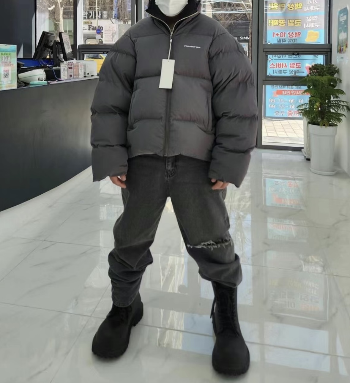 POPDADA秋冬御寒高街廓形棉服