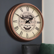 American country retro creative living room mute wall clock home retro personality European wall watch decoration wall clock