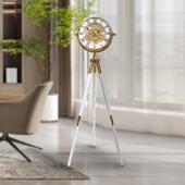 钟轻奢家用 豪华创意三脚立钟台式 美式 复古客厅大气静音落地钟欧式