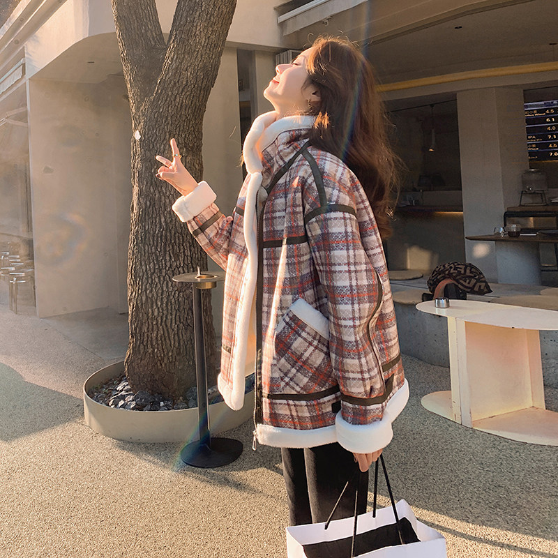 已出货226-A231-P185  2022冬季新款皮毛一体外套女 控价268图片