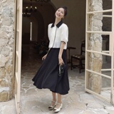 已出货226-A372-P1252024夏季新款上衣+关身裙套装女控178，女装西装，惟卡贝娜