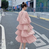 现货226-L72-P1202022夏季新款中长款连衣裙控价168，女装连衣裙，惟卡贝娜