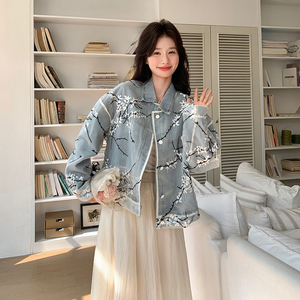 独特绝美绣花牛仔外套女春季2025新款小众设计感超好看小个子上衣图片