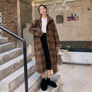 现货226-K07-P165  2021韩版修身毛呢外套女 控价238图片