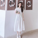 226-A116-P1052024夏季新款中长款连衣裙女158，女装连衣裙，惟卡贝娜