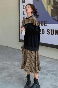 现货226-809-P115   2022秋季新款卫衣连衣裙女  控价168图片