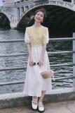 226-A101-P125套装2022夏季新款中长款连衣裙女控价178，女装连衣裙，惟卡贝娜