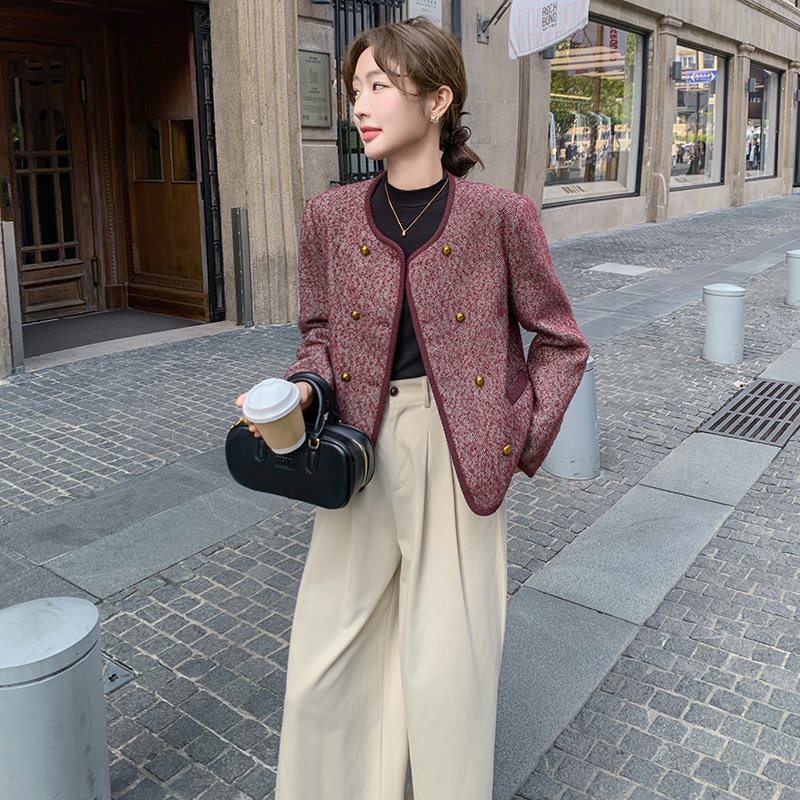 新品毛呢外套）226-1052-P155-控248，女装毛呢外套，惟卡贝娜
