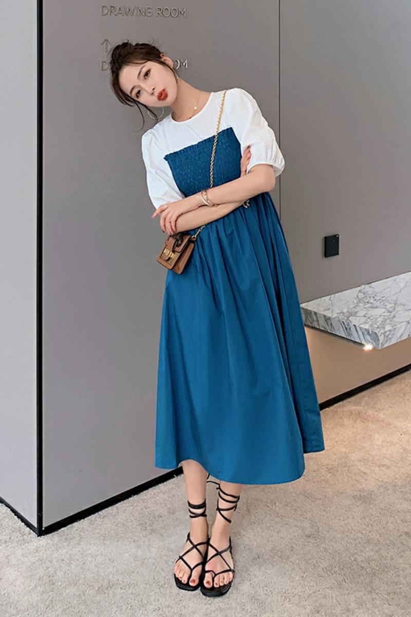 现货226-L38-P1052022夏季新连衣裙女控价158,女装连衣裙,惟卡贝娜