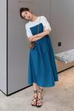 现货226-L38-P1052022夏季新连衣裙女控价158，女装连衣裙，惟卡贝娜