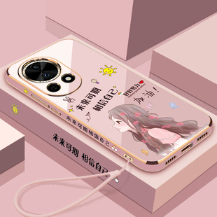 适用华为FIN-AL60手机壳nova12活力版na12pro女款诺娃十二保护套创意网红女士外壳mova12全包防摔镜头ADA一AL