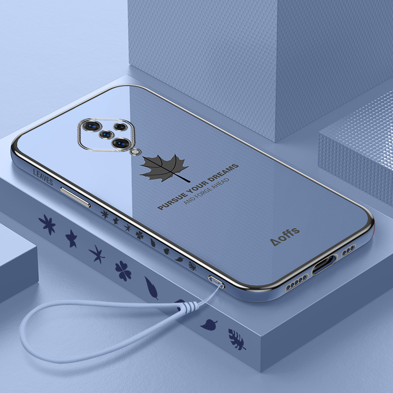适用vivoy9s手机壳vivov1945a/t保护套viv0y直边vivo丫9s软壳vⅰvoy枫叶vovoyⅴivoy男wiwoy女vo新款vivoys9v