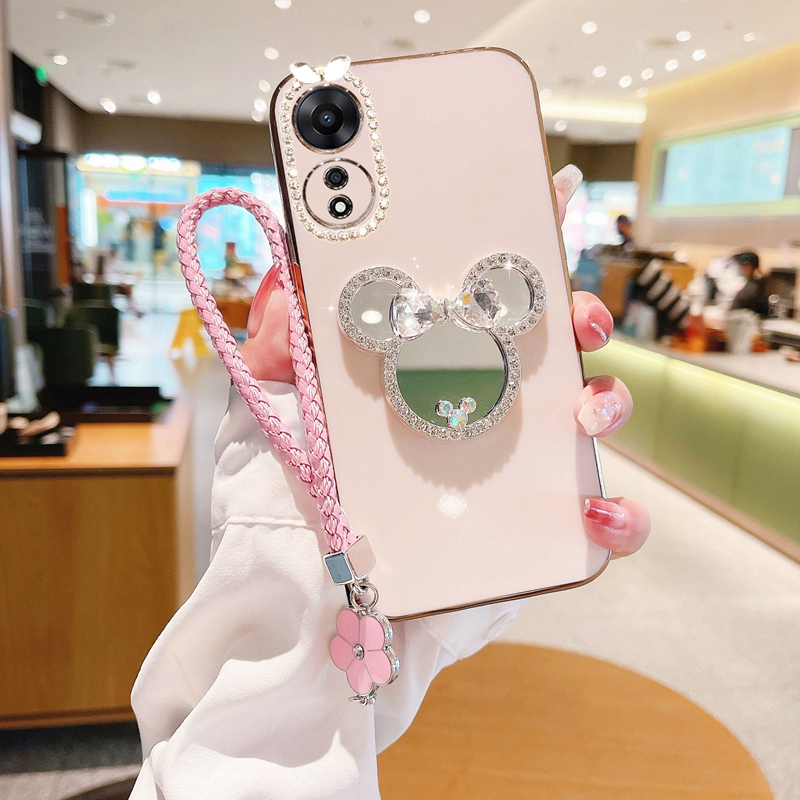 OppoA15G硅胶时尚化妆镜手机壳