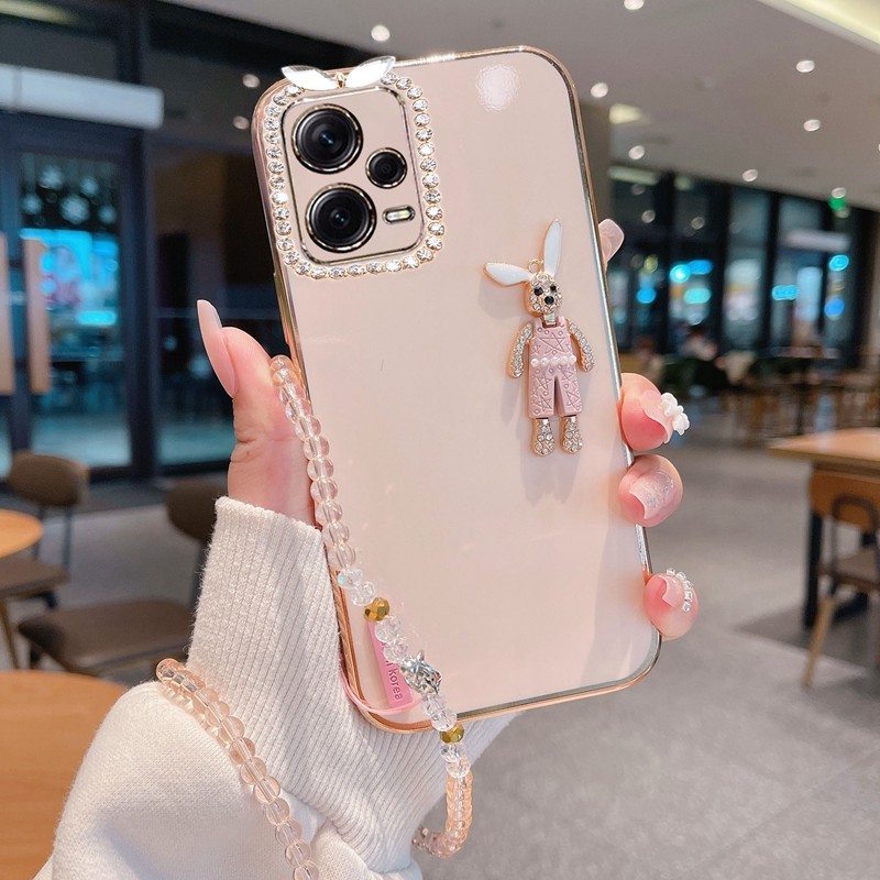 红米redminote12硅胶镶钻手机壳