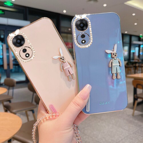 oppoa15G硅胶时尚镶钻手机壳