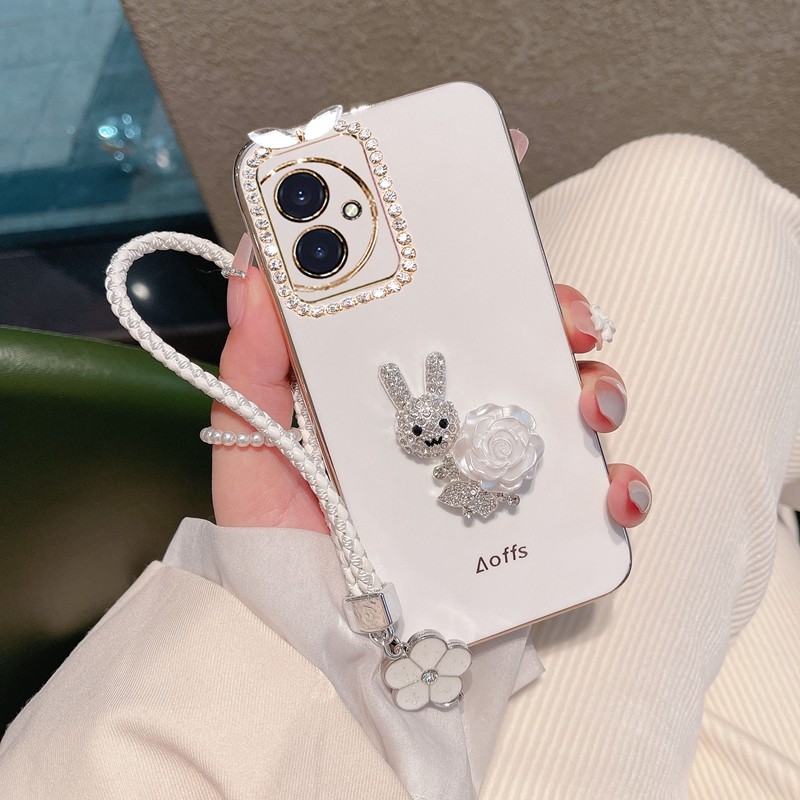 适用华为荣耀100手机壳镶钻女款