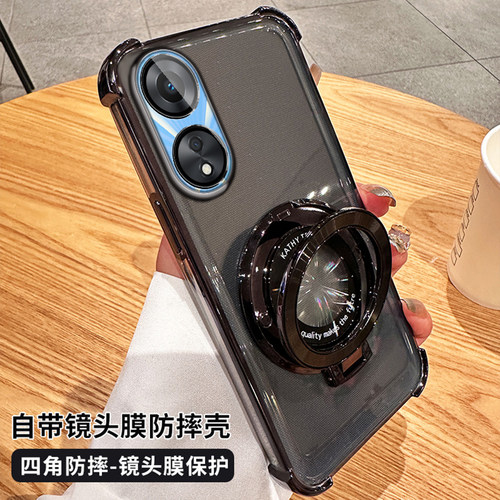 适用oppoa78手机壳透明带支架
